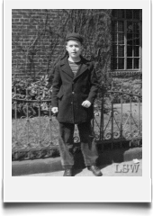 Larry on the Brooklyn streets, ca. 1950